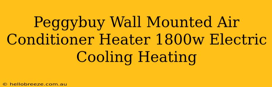 Peggybuy Wall Mounted Air Conditioner Heater 1800w Electric Cooling Heating