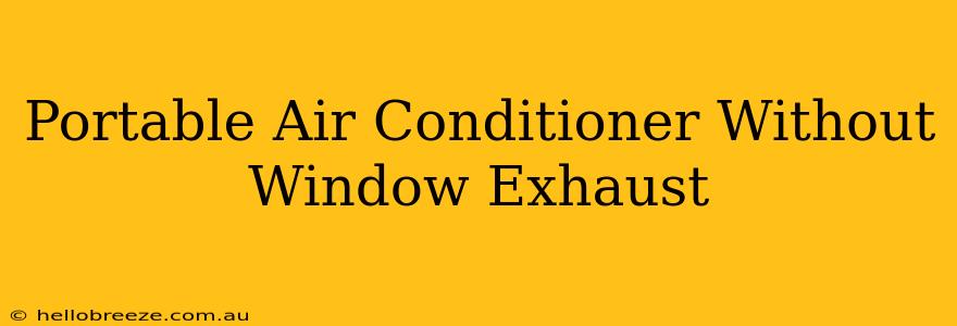 Portable Air Conditioner Without Window Exhaust