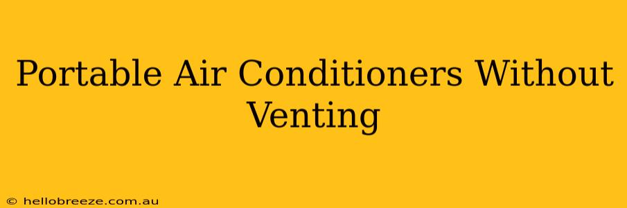 Portable Air Conditioners Without Venting