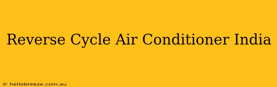 Reverse Cycle Air Conditioner India