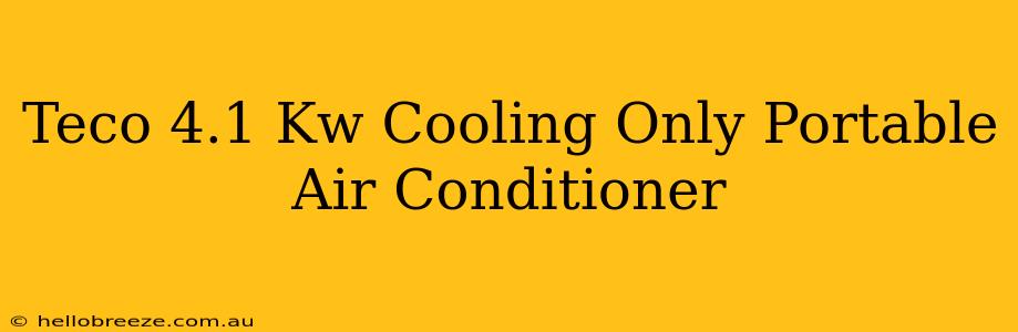 Teco 4.1 Kw Cooling Only Portable Air Conditioner