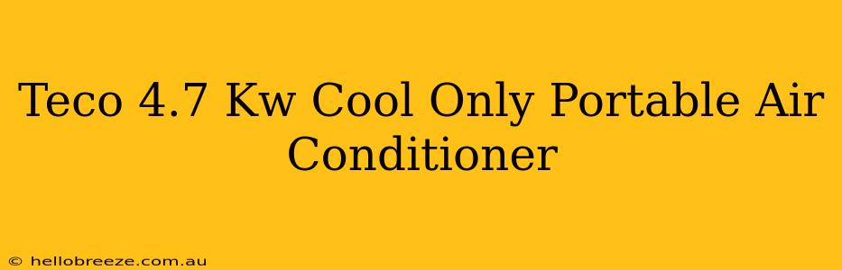 Teco 4.7 Kw Cool Only Portable Air Conditioner