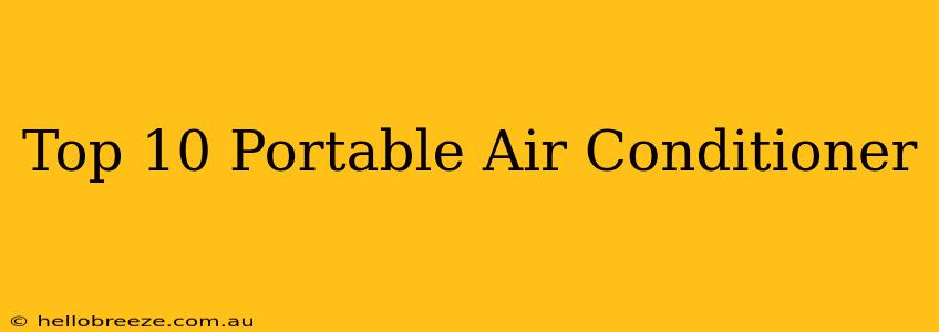 Top 10 Portable Air Conditioner