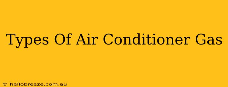 Types Of Air Conditioner Gas