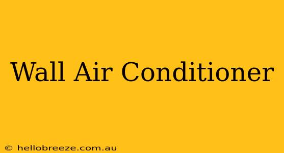 Wall Air Conditioner