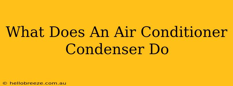 What Does An Air Conditioner Condenser Do