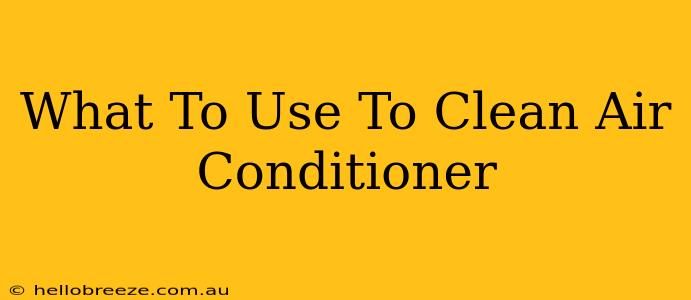 What To Use To Clean Air Conditioner