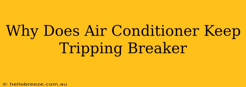 Why Does Air Conditioner Keep Tripping Breaker